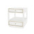 Carmen 2-drawer Side Table - White