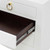 Jacqui 3-Drawer Side Table in White