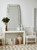 Parsons Console in White Lacquered Grasscloth