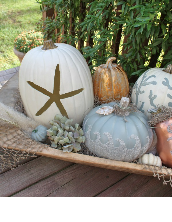 Coastal Painted Pumpkins