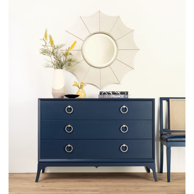 blue 3 drawer dresser Astoria Chest, this elegant storage solution is ASTM F2057 Lattice 3-Drawer Dresser