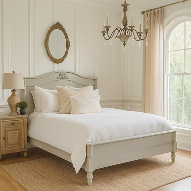 Shell Full Bed Cottage Classic Shell Bed Luxe for Sale - Cottage & Bungalow