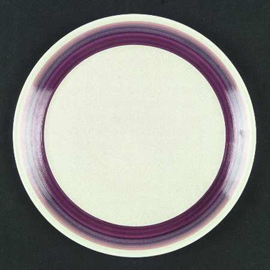 Brushwork Burgandy Dinner Plate