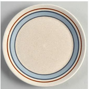Brushwork Blue Round Salad Plate
