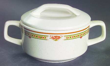 Coral Blossoms Sugar and Lid