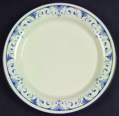 Country Blue Bread and Butter Plate