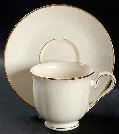 Courtyard Gold Lenox Cup And Saucer