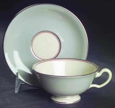Dubarry Gray Lenox Cup And Saucer Dubarry Gray Lenox Cup And Saucer