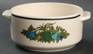 Fall Bounty Round Vegetable or Serving Bowl