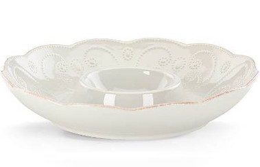 French Perle White Chip And Dip Lenox
