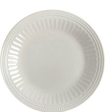 French Perle Groove White Accent Plate Plate By Lenox