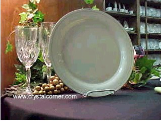 Grey Pinstripes Dinner Plate