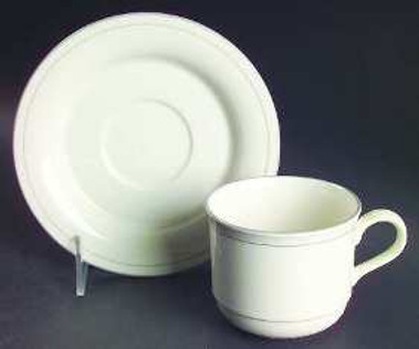 Grey Pinstripes Lenox Cup And Saucer
