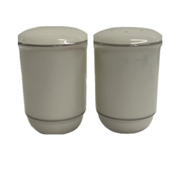 Grey Pinstripes Salt and Pepper Shaker