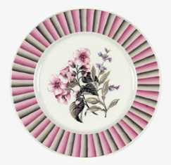 Herbal Garden Round Salad Plate