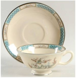 Plum Blossoms Cup and Saucer