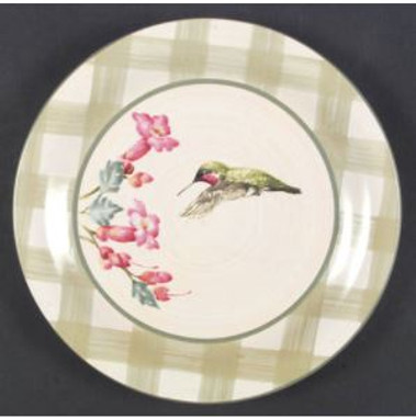 Summer Greeting Hummingbird Dinner Plate