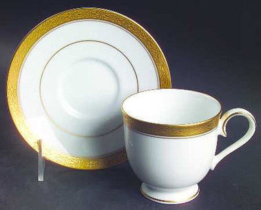Aristocrat Gold Noritake Cup And Saucer  Wb S102