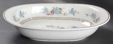 Bleufleur Oval Vegetable or Serving Bowl