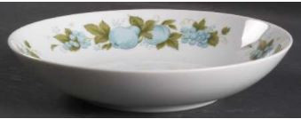 Blue Orchard Coupe Soup Bowl