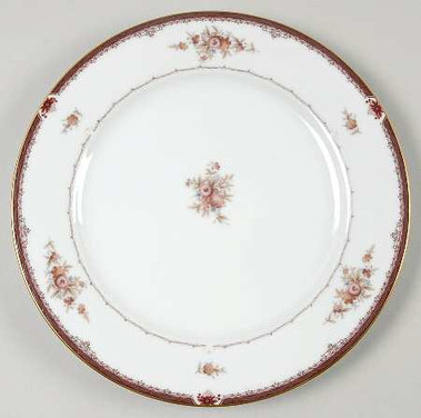 Bordeaux Round Salad Plate
