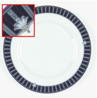 Border Bouquet Round Salad Plate