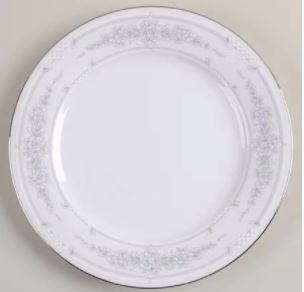 Crystal Bouquet Round Salad Plate