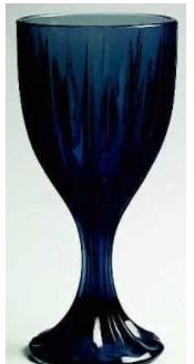 Entree Dark Blue Water Goblet
