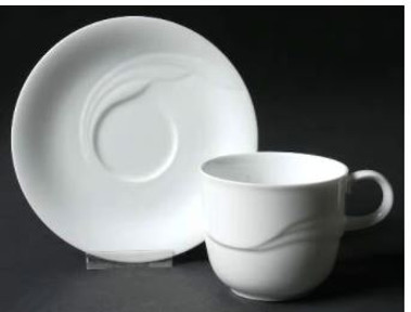 Foam White Noritake Cup And Saucer