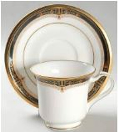 Gold And Sable Noritake Cup and Saucer