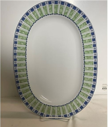 Green Icicle Medium Oval Platter