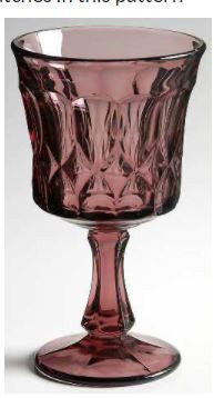 Perspective Plum Water Goblet