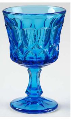 Perspective Blue Noritake Wine Goblet