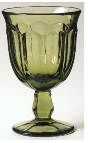 Provincial Green Noritake Water Goblet