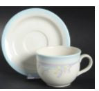 Rainbow End Cup and Saucer