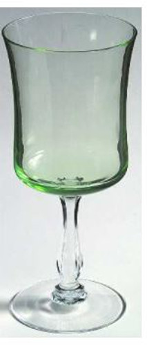 Rainbow Lime Green Noritake Water Goblet