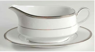 Regina Platinum Gravy Boat and Stand