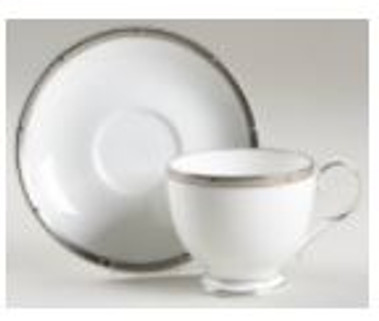 Rochelle Platinum Noritake Cup And Saucer
