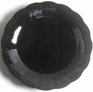 Allura Black Round Chop or Serving Platter