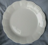 Allura White Round Chop or Serving Platter