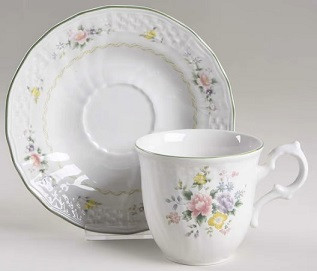 Antique Rose Cup and Saucer