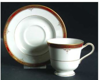 Brittany Red Cup and Saucer