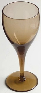 Elegant Auburn Wine Goblet