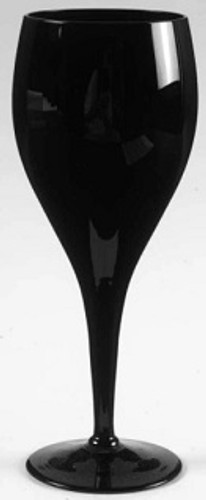 Elegant Midnight Black Mikasa Water Goblet