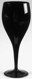 Elegant Midnight Black Water Goblet