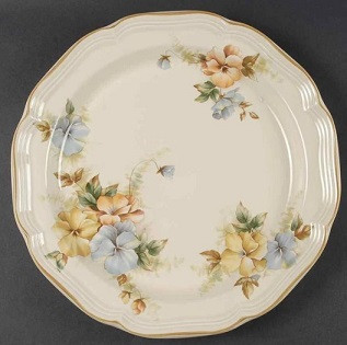 Pansies Round Chop or Serving Platter