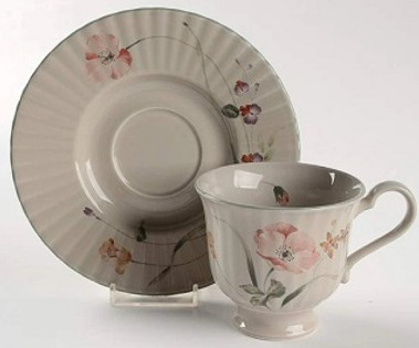 Pink Poppy Mikasa Cup And Saucer