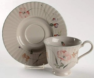 Pink Poppy Cup and Saucer