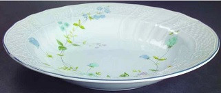 Precious Blue Rim Soup or Pasta Bowl