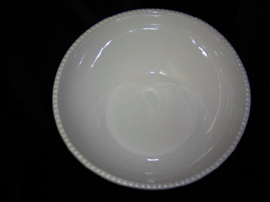 Rustic White  Mikasa Beaded Serving Bowl  12 Inch  Mikasa